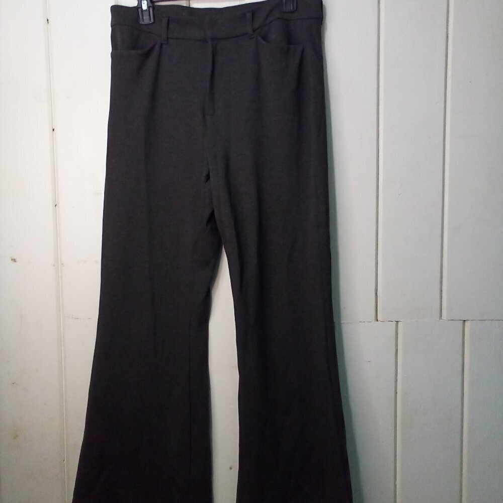 Old Navy Pants Women 12 Flare Trouser Soft Stretch Gray